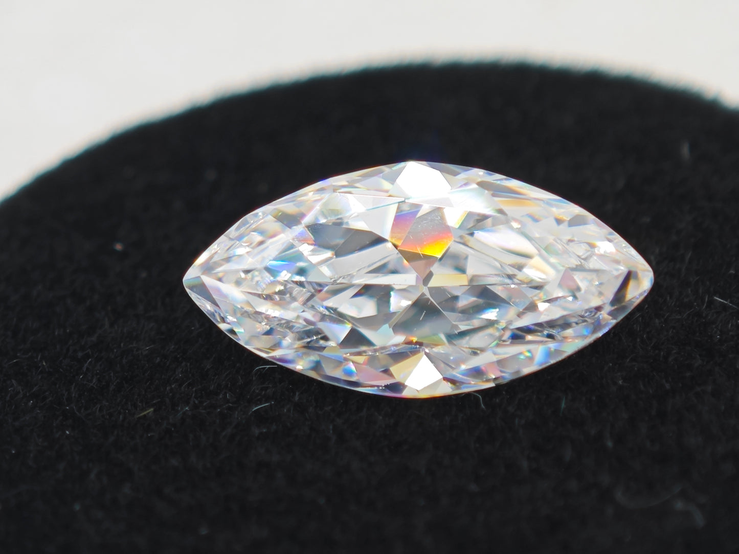 White D Color Moissanite Stone Marquise Cut with AGL Certificate