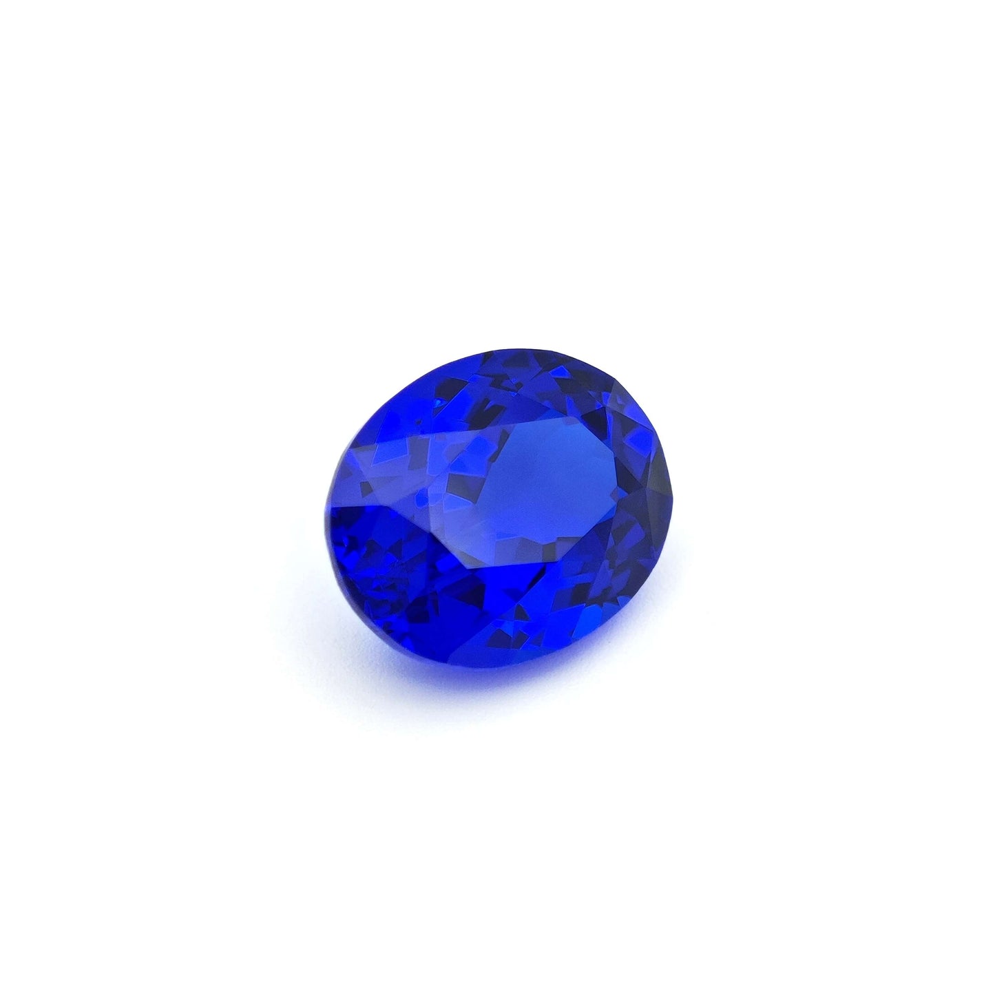 Lab-Grown Kashmir Blue Sapphire, Klein Blue Oval Cut Loose Gemstone