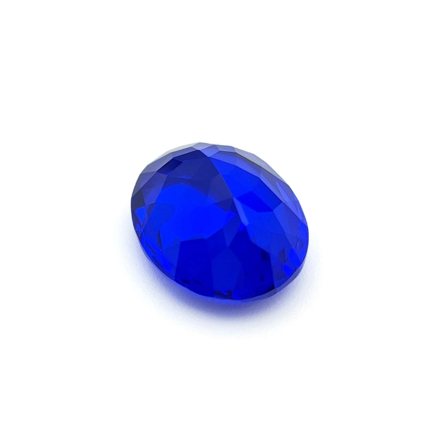 Lab-Grown Kashmir Blue Sapphire, Klein Blue Oval Cut Loose Gemstone