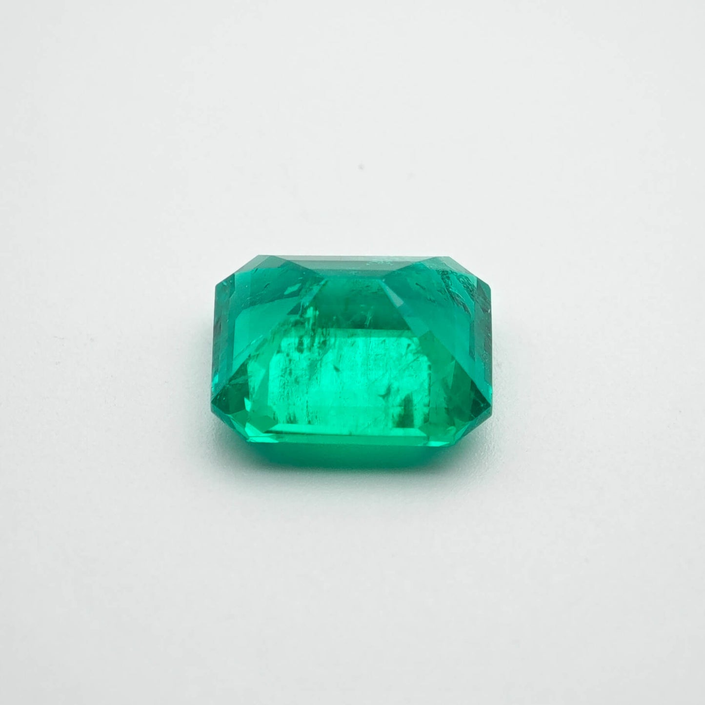 3.7ct Lab-grown Emerald Columbia Green Color Emerald Cut Loose Gemstone