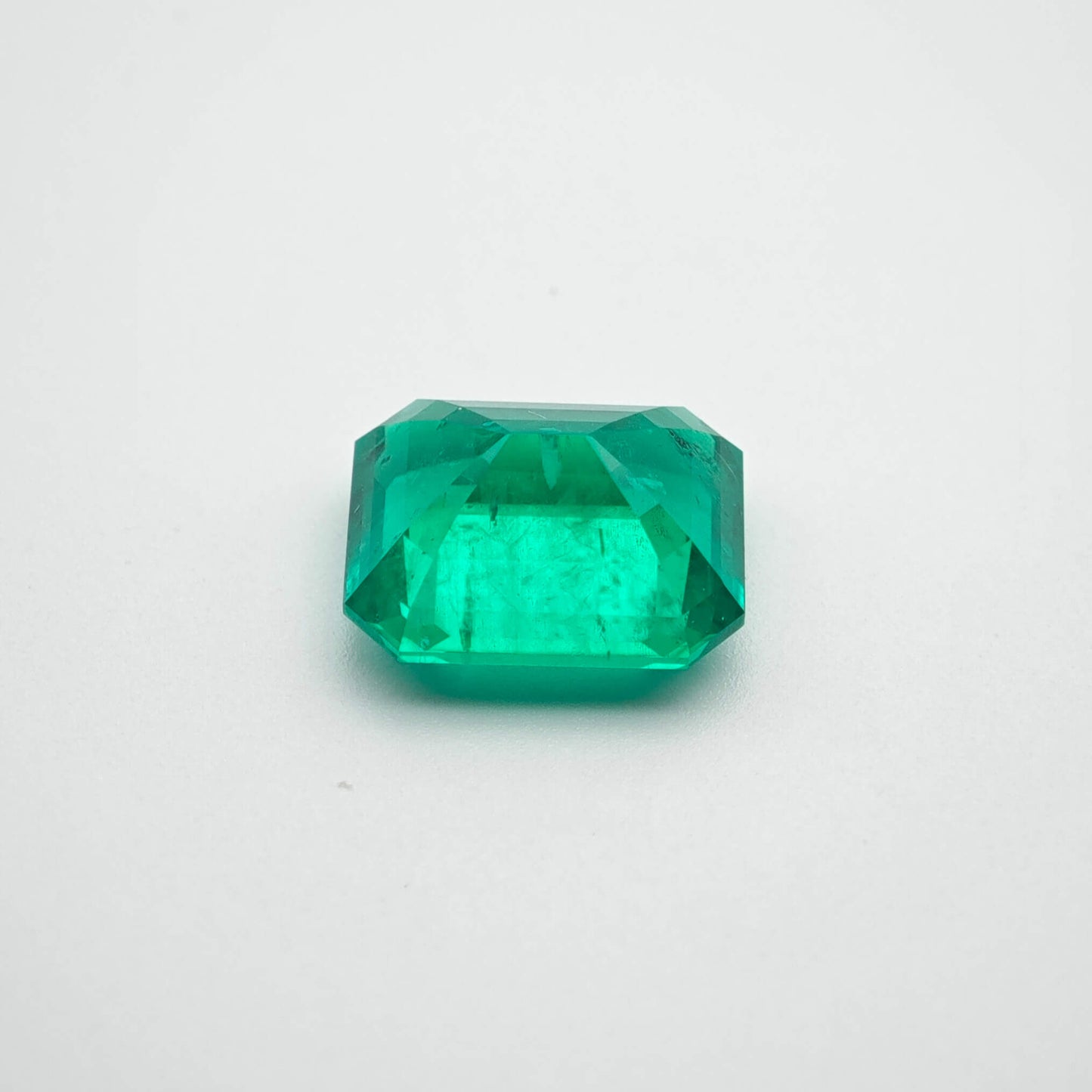 3.8ct Lab-grown Emerald Columbia Green Color Emerald Cut Loose Gemstone