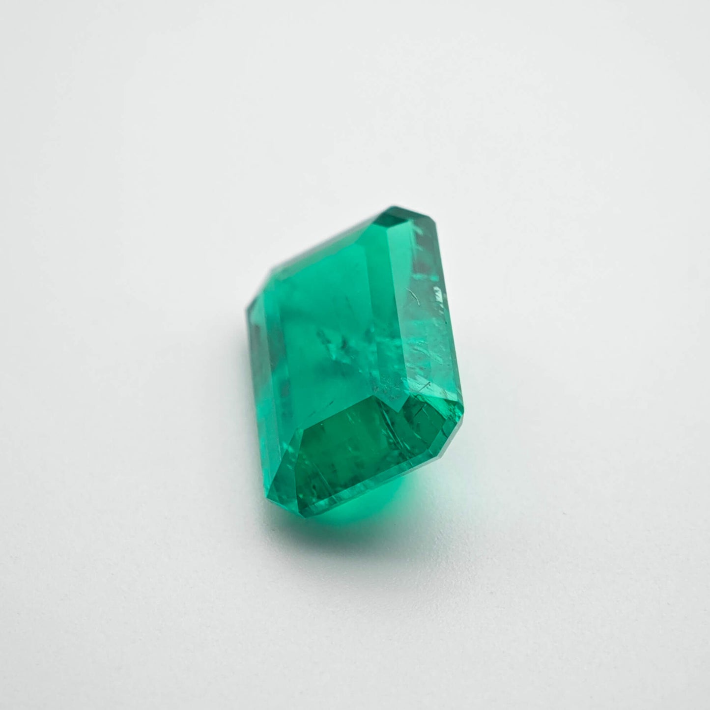 5ct Lab-grown Emerald Columbia Green Color Emerald Cut Loose Gemstone 9*13mm