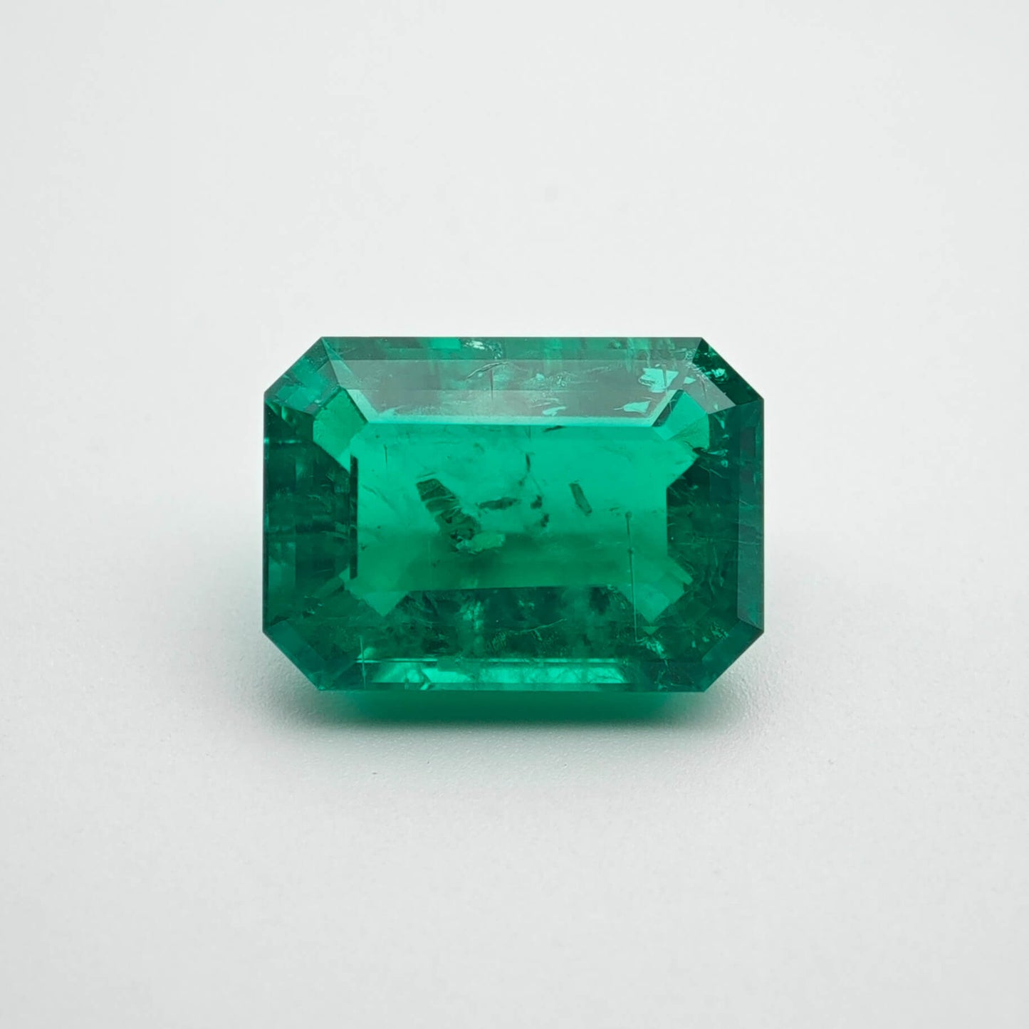5ct Lab-grown Emerald Columbia Green Color Emerald Cut Loose Gemstone 9*13mm