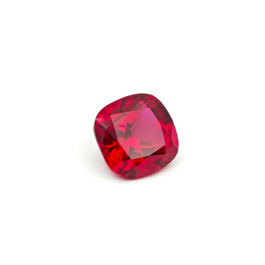CheraJewelry Lab grown Ruby Cushion cut Loose stone 6.37ct 10x10mm