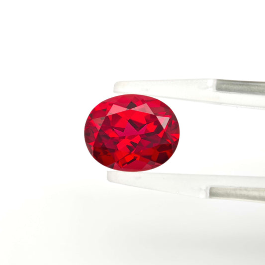Lab grown Ruby Oval cut 8*10mm
