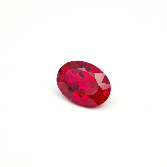 Lab grown Ruby Loose stone 10x12mm 6.98ct