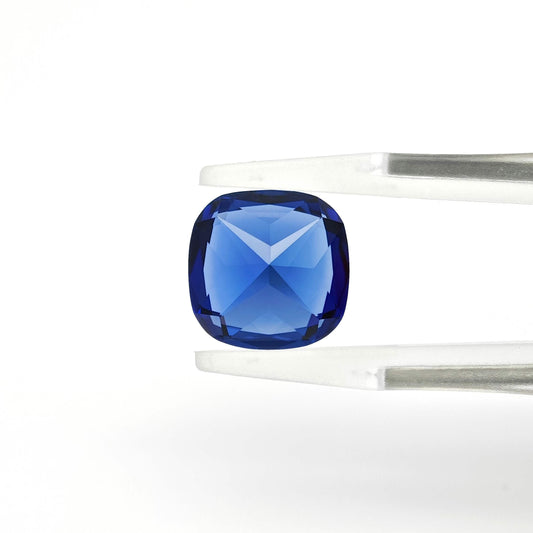 Lab grown Royal Blue Sapphire Cushion cut Loose stone