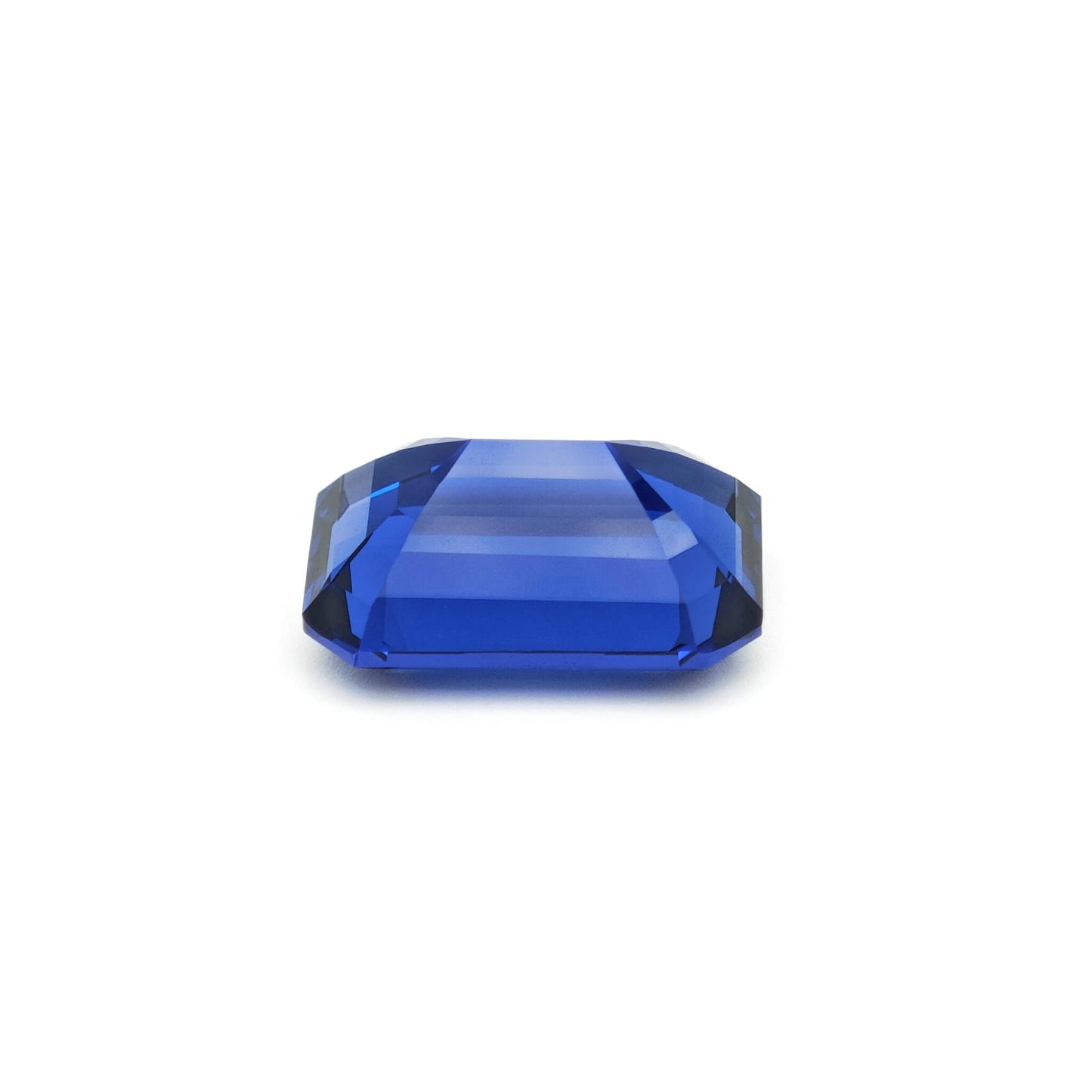 Lab grown Royal Blue Sapphire Emerald cut Loose stone 9.7ct 10x14mm