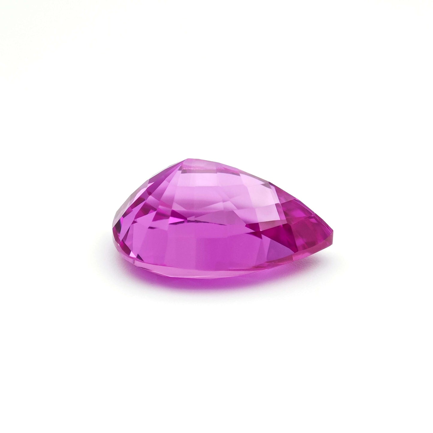 Lab grown Sapphire Hot pink Pear cut 10x14mm