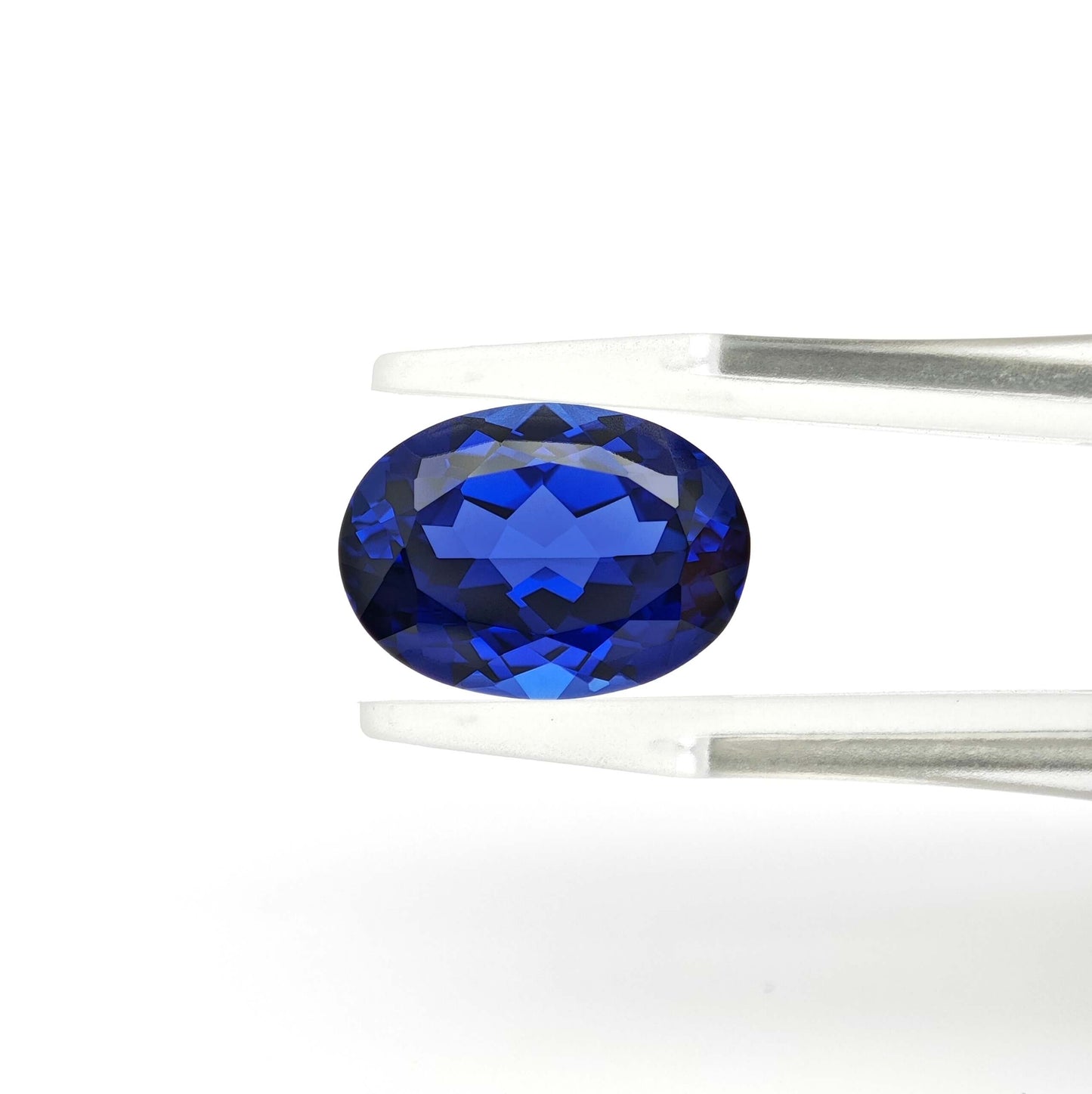 Lab grown Royal Blue Sapphire Oval cut Loose stone