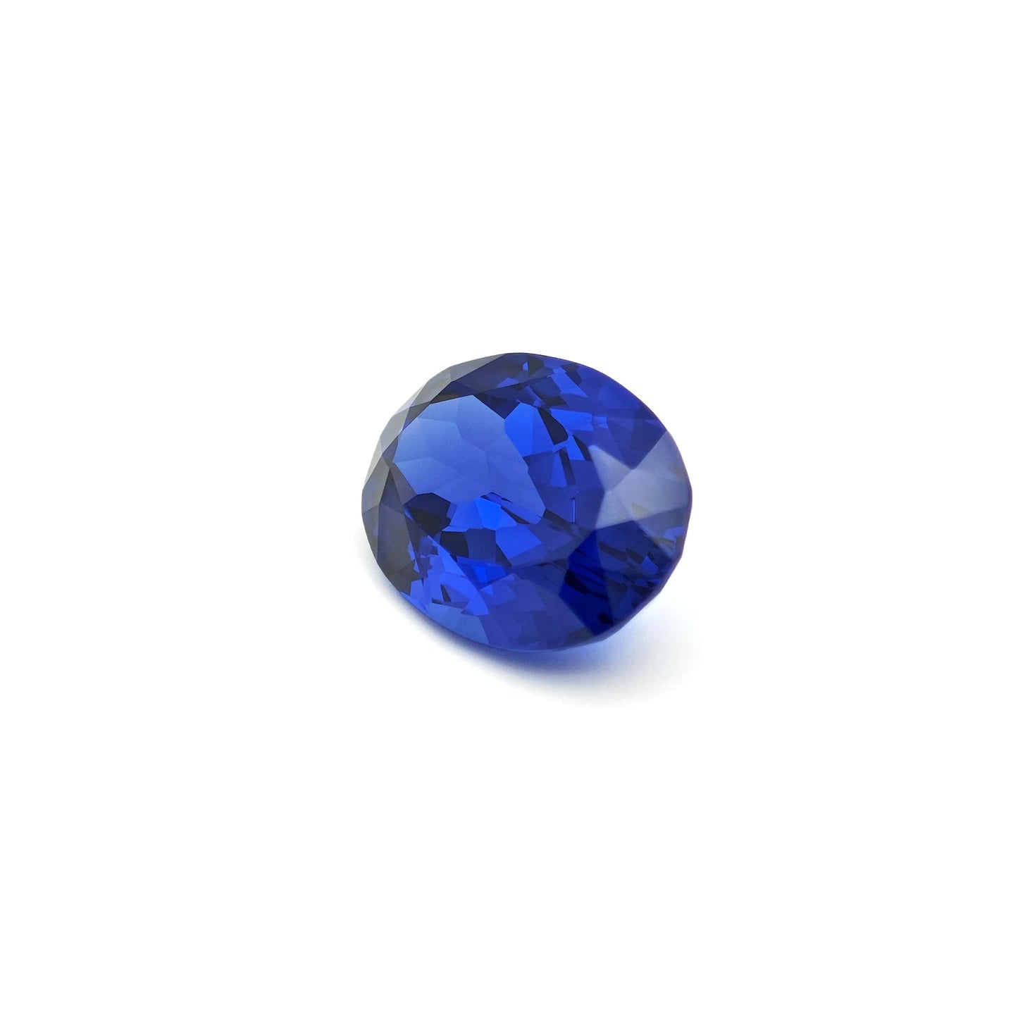 Lab grown Royal Blue Sapphire Oval cut Loose stone