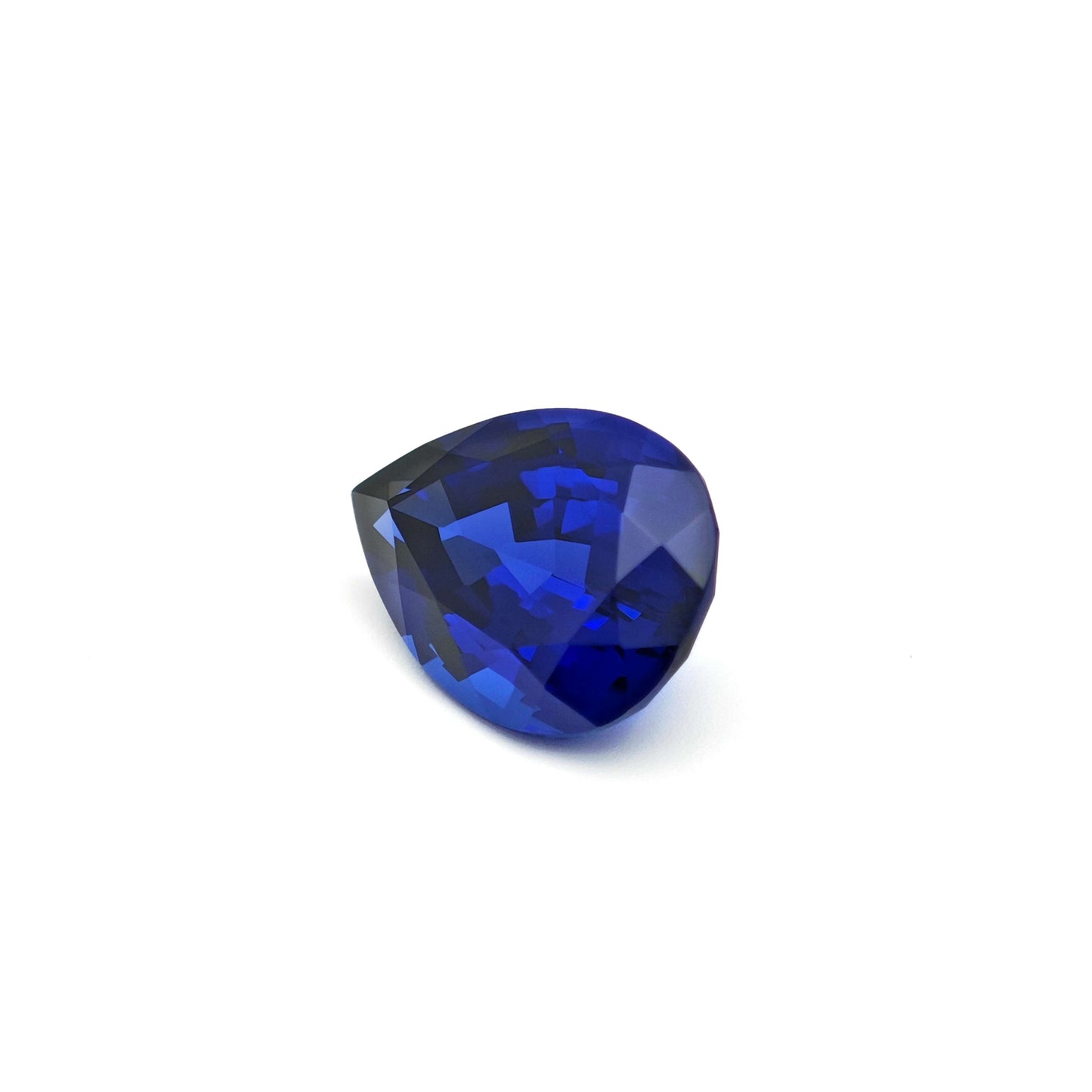 Lab grown Royal Blue Sapphire Pear cut Loose stone 7.5ct 10x14mm