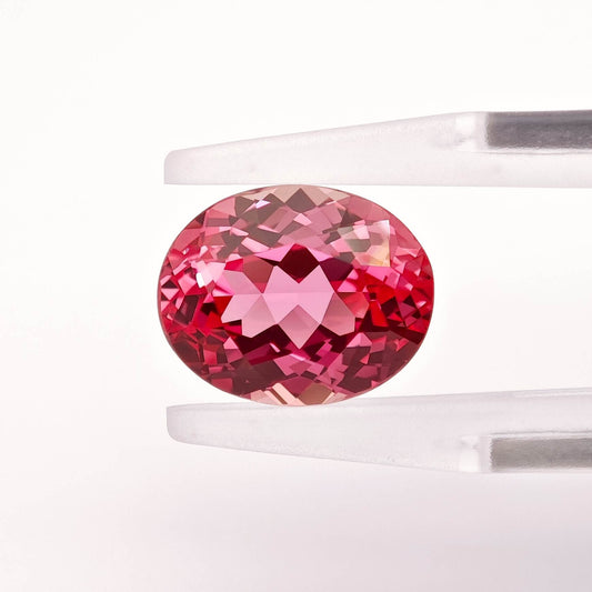 Padparadscha Oval Cut Lab Grown Gemstone Loose stone 8*10mm