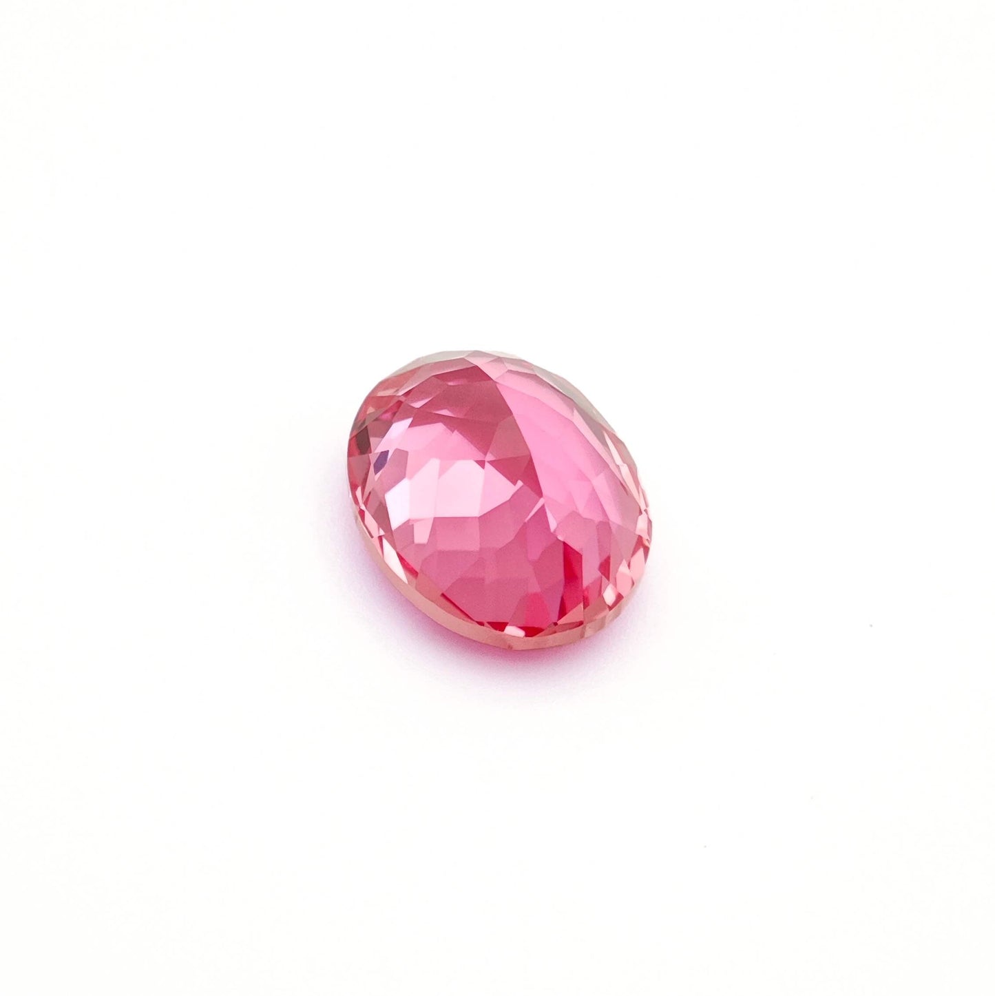 Padparadscha Oval Cut Lab Grown Gemstone Loose stone 8*10mm