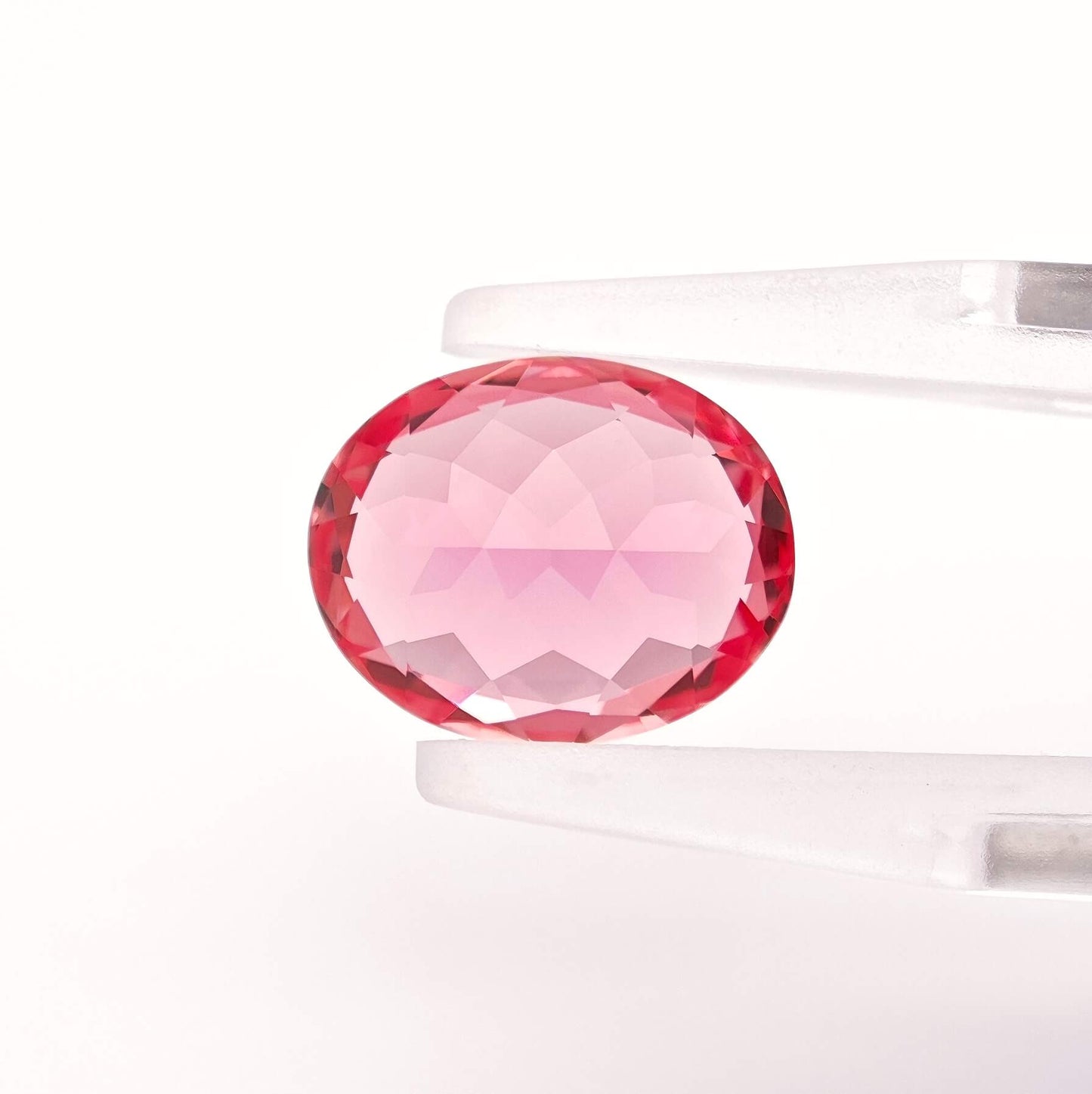 Padparadscha Oval Cut Lab Grown Gemstone Loose stone 8*10mm