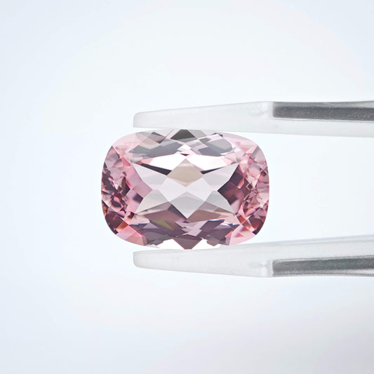 Lab grown Pink Sapphire Cushion Cut Sakura Light Pink Color 9.4ct