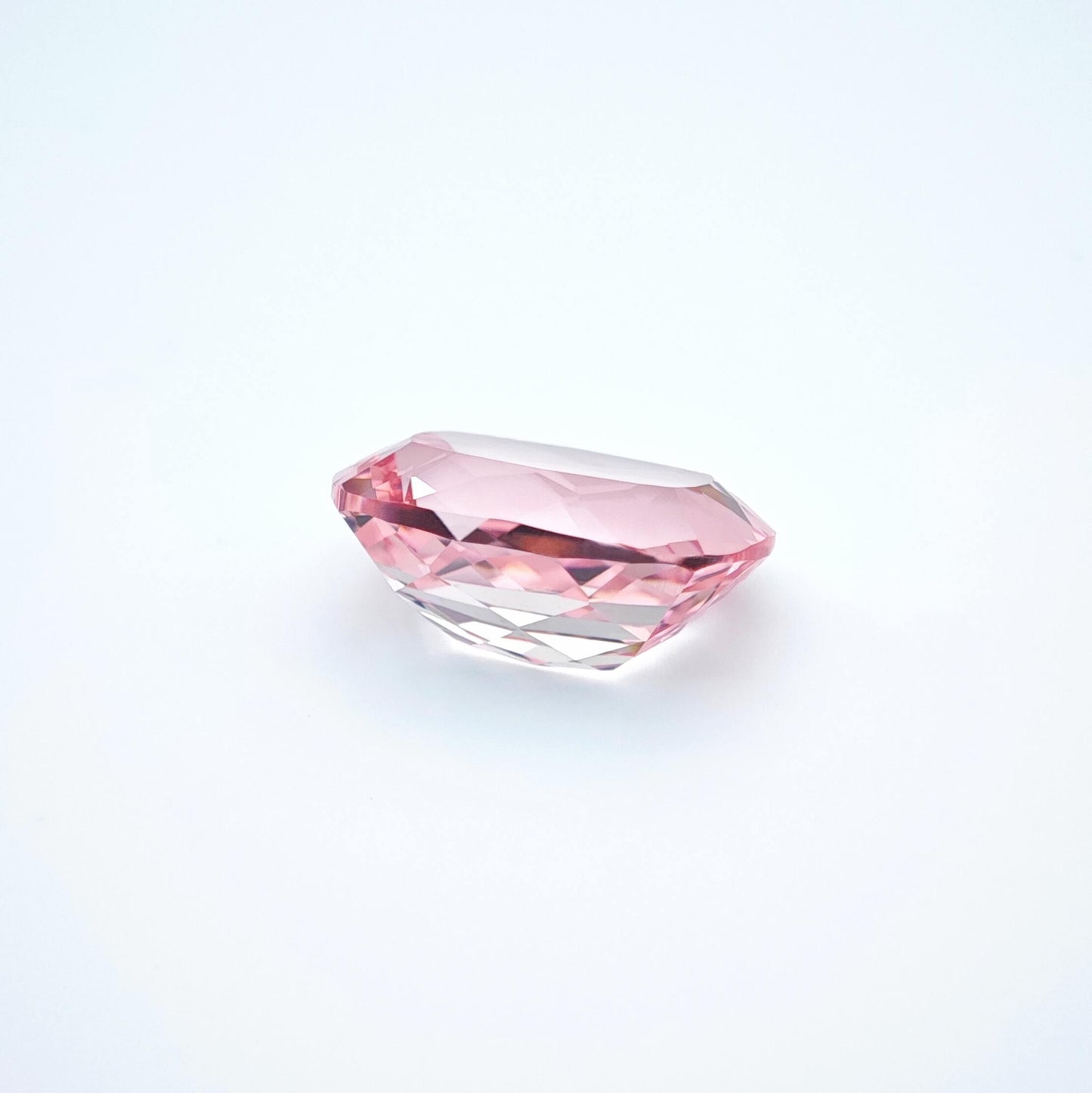 Lab grown Pink Sapphire Cushion Cut Sakura Light Pink Color 9.4ct