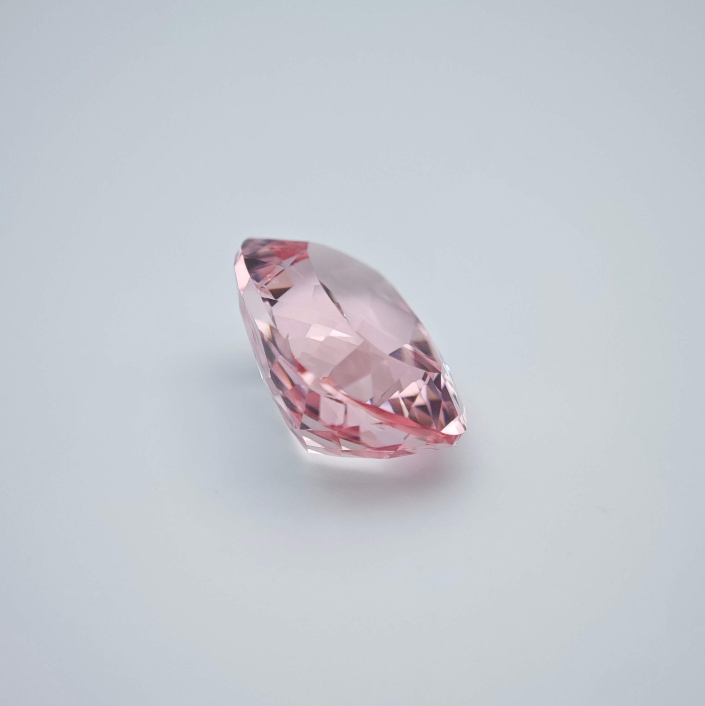 Lab grown Pink Sapphire Cushion Cut Sakura Light Pink Color 9.4ct