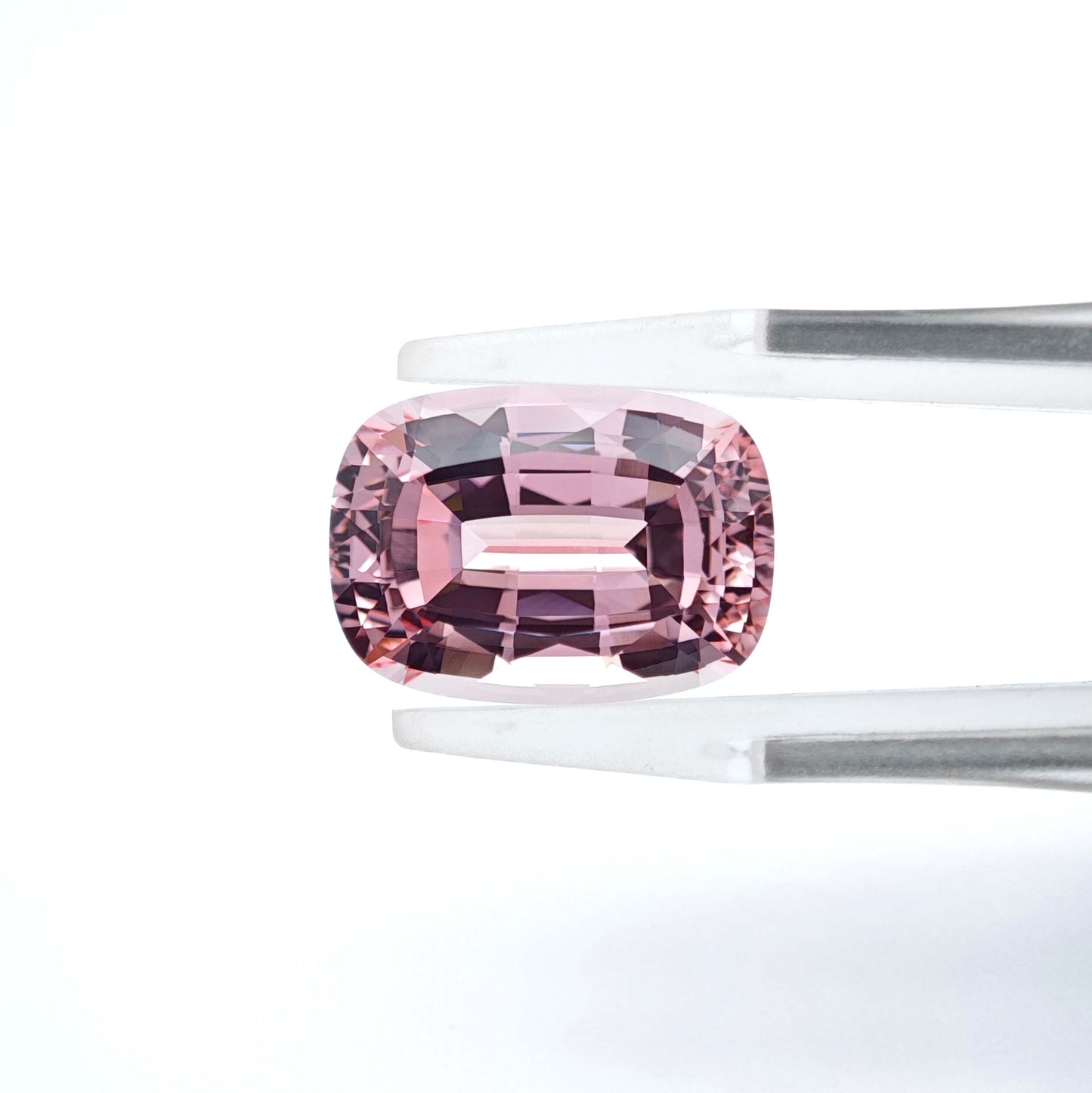 Lab grown Pink Sapphire Cushion Mixed Cut Sakura Light Pink Color 9.5ct