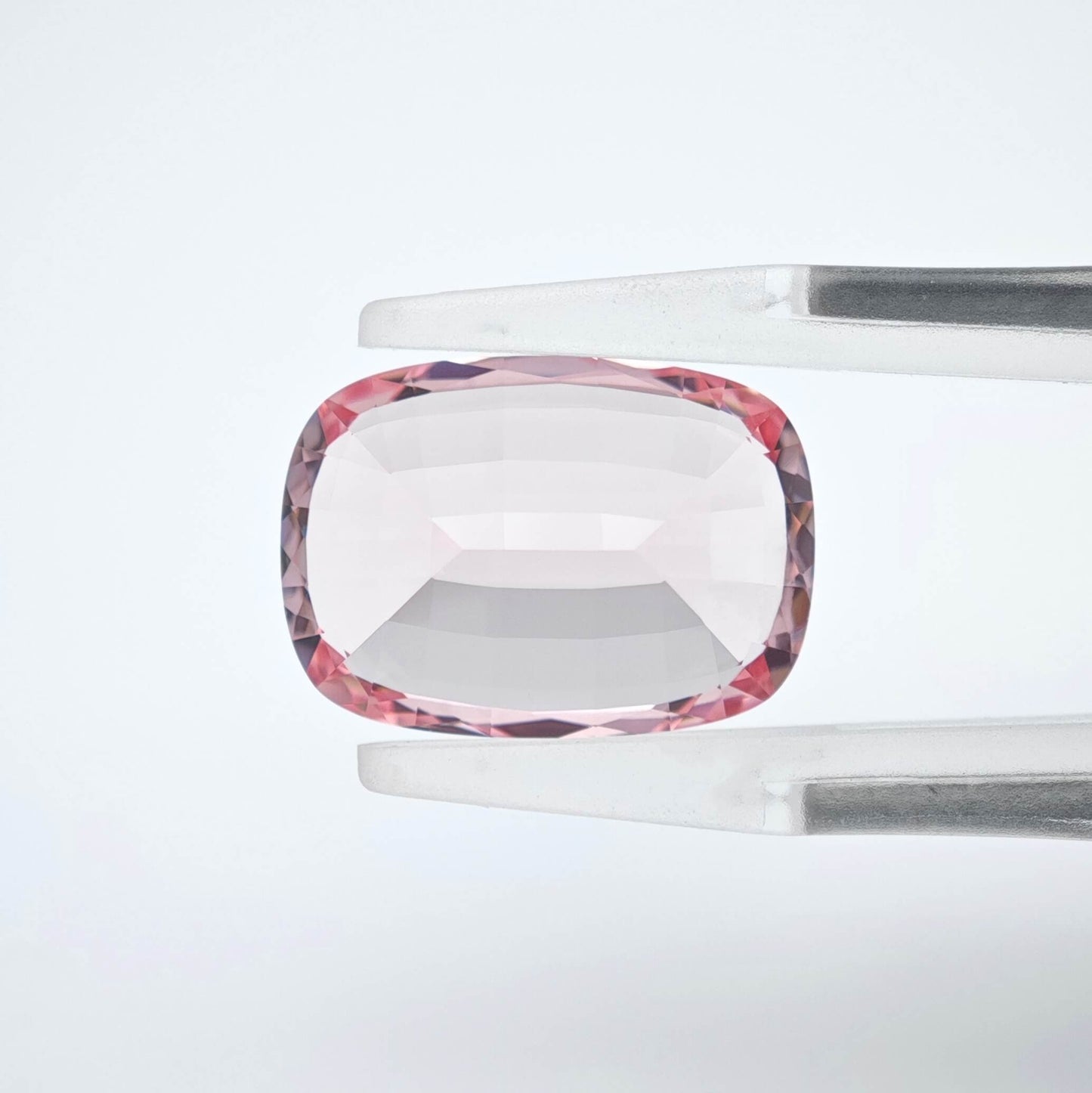 Lab grown Pink Sapphire Cushion Mixed Cut Sakura Light Pink Color 9.5ct