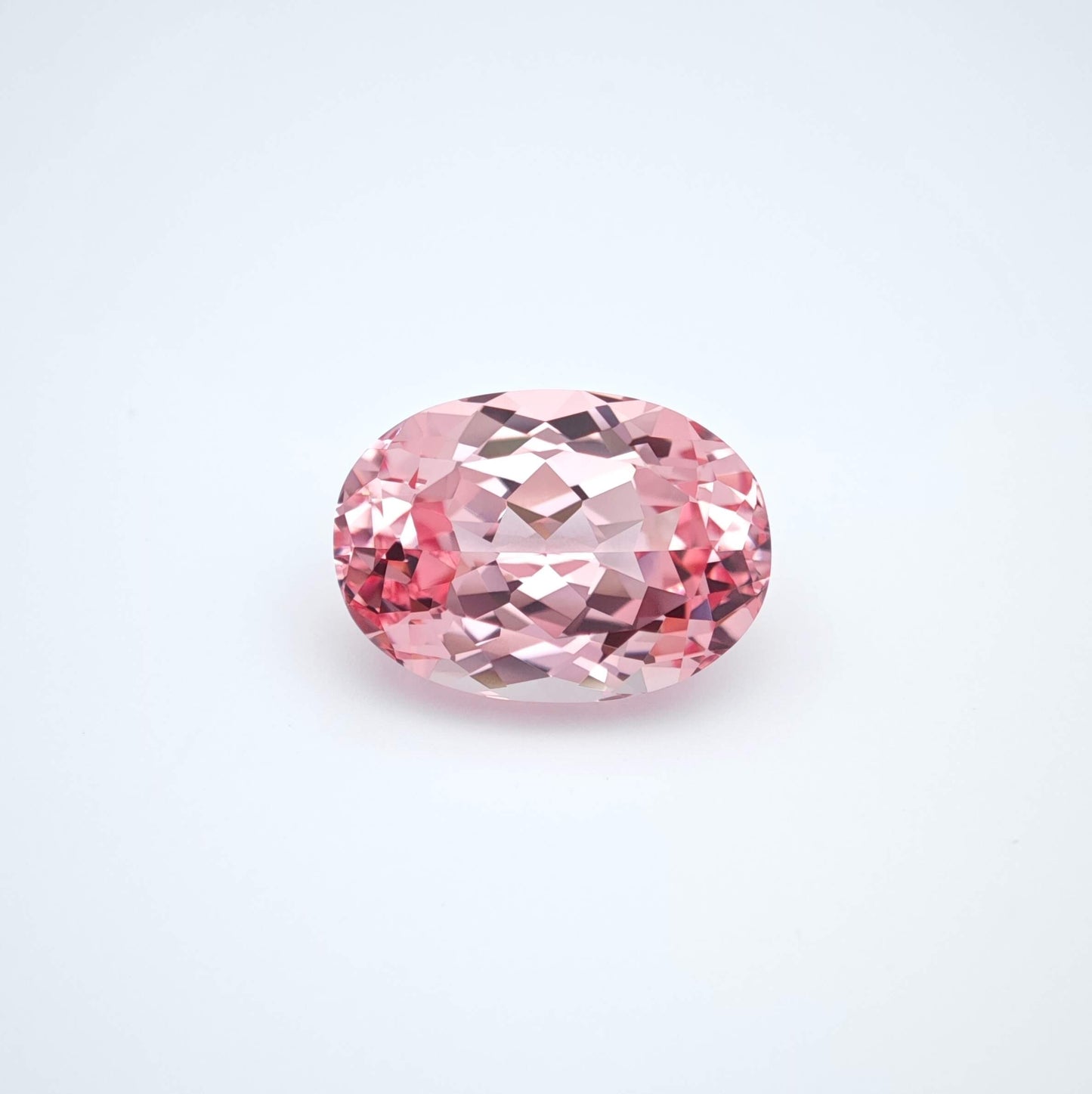 Lab grown Pink Sapphire Oval Cut Sakura Light Pink Color 8.8ct