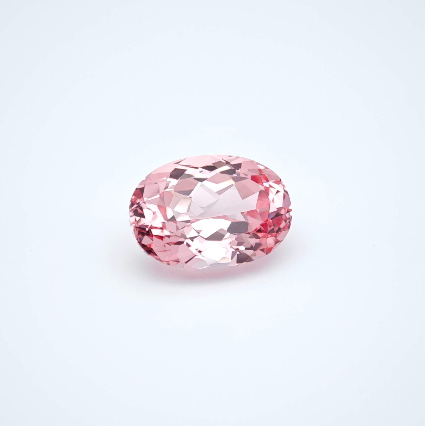 Lab grown Pink Sapphire Oval Cut Sakura Light Pink Color 8.8ct