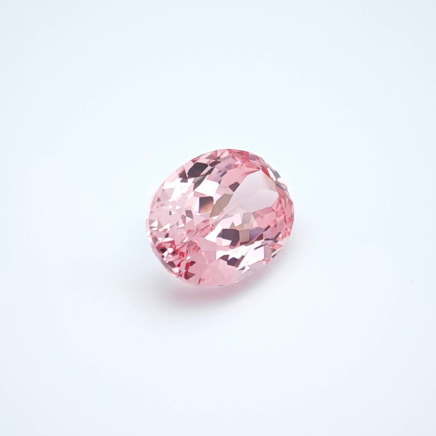 Lab grown Pink Sapphire Oval Cut Sakura Light Pink Color 8.8ct