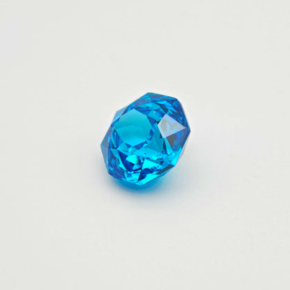 4ct Fancy Cut Cubic Zirconia Light Blue Color Rose Cut 8mm