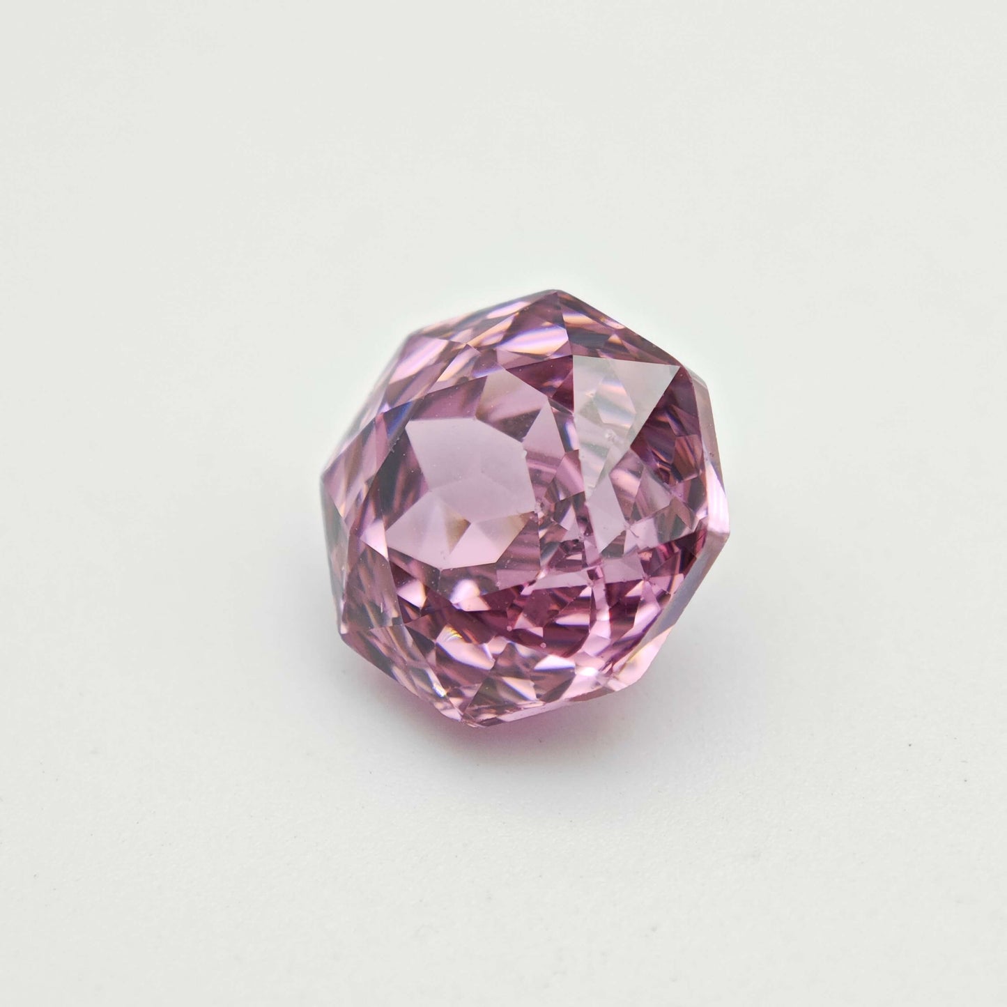 4ct Fancy Cut Pink Cubic Zirconia Rose Cut 8mm