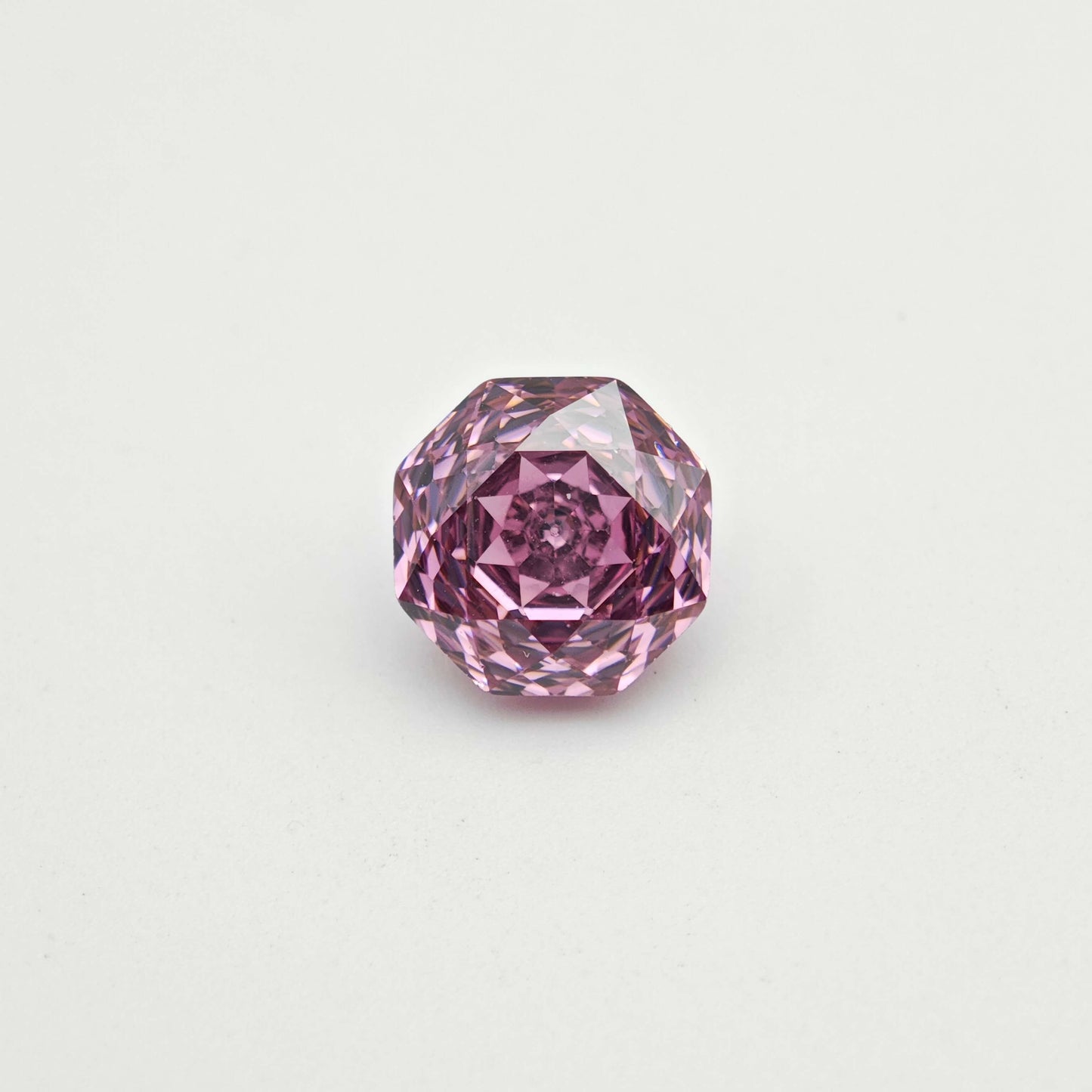 4ct Fancy Cut Pink Cubic Zirconia Rose Cut 8mm