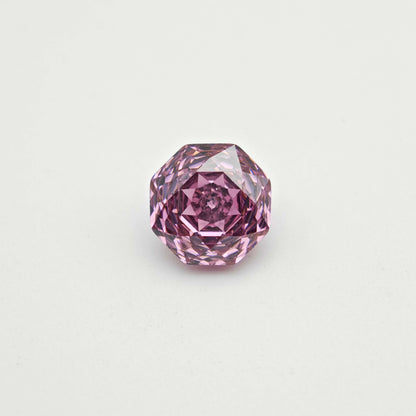 4ct Fancy Cut Pink Cubic Zirconia Rose Cut 8mm