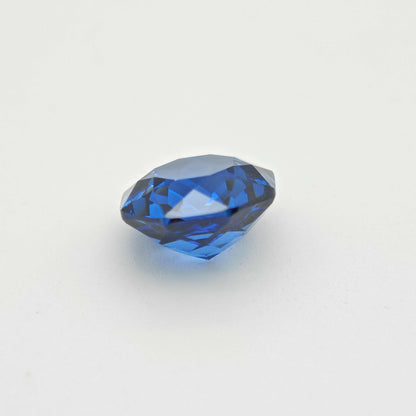 4ct Fancy Cut Cubic Zirconia Midnight Blue Color Rose Cut 8mm