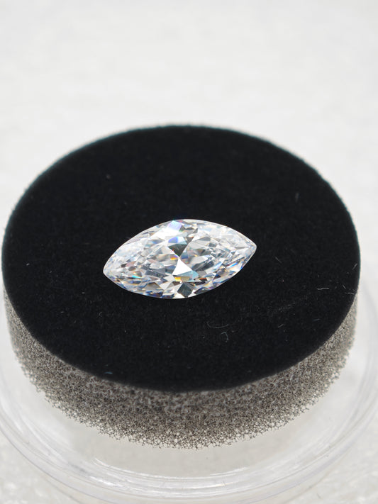 White D Color Moissanite Stone Marquise Cut with AGL Certificate