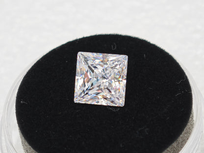White D Color Moissanite Princess Cut Loose Stone| AGL Certified | Brilliant Sparkle