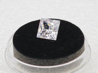 White D Color Moissanite Princess Cut Loose Stone| AGL Certified | Brilliant Sparkle