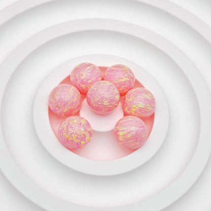 Synthetic Opal Bead Pink Opal Bead bracelets lip piercings stud earrings DIY