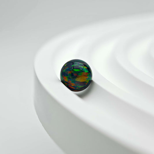 Synthetic Opal Bead Black Opal Bead bracelets lip piercings stud earrings DIY