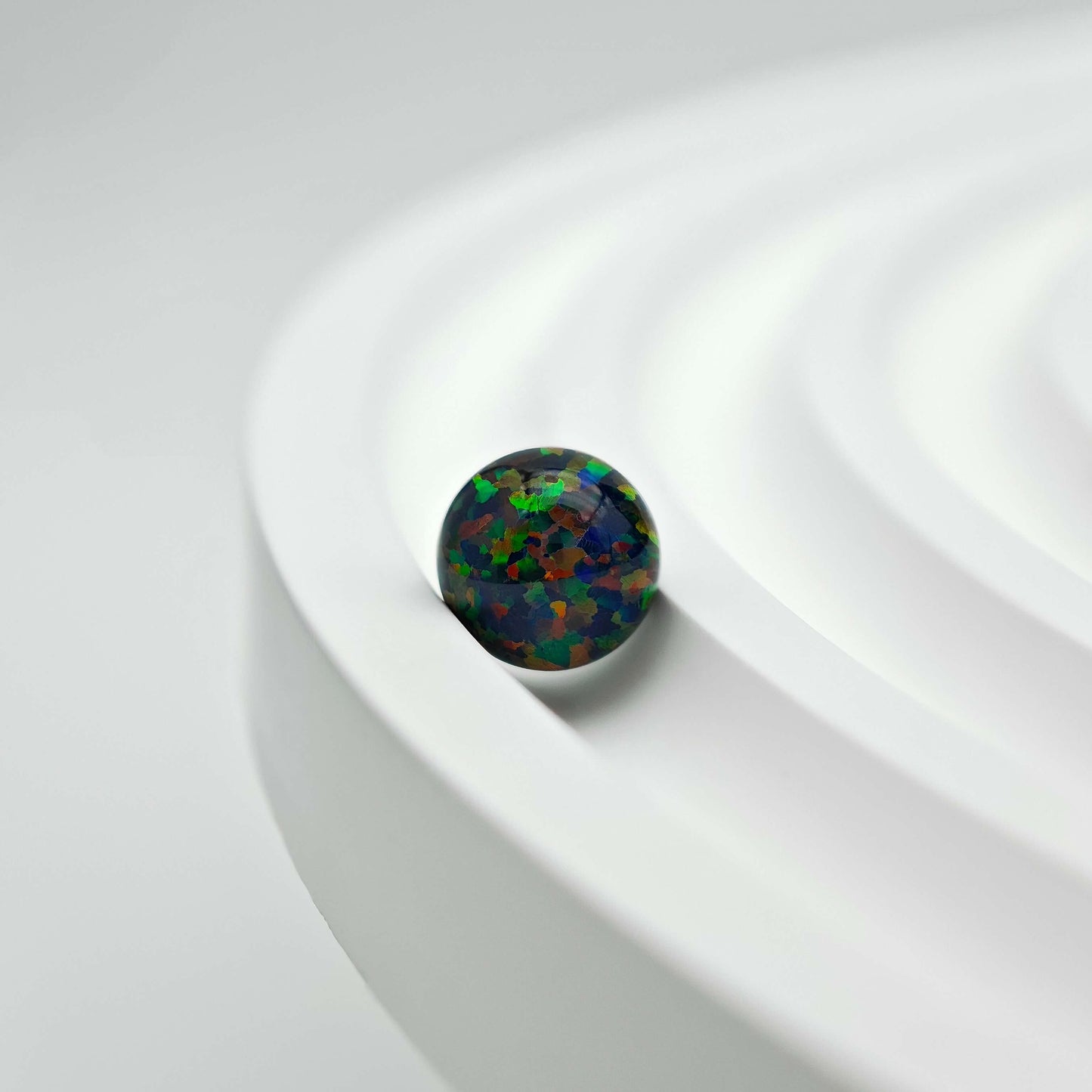 Synthetic Opal Bead Black Opal Bead bracelets lip piercings stud earrings DIY