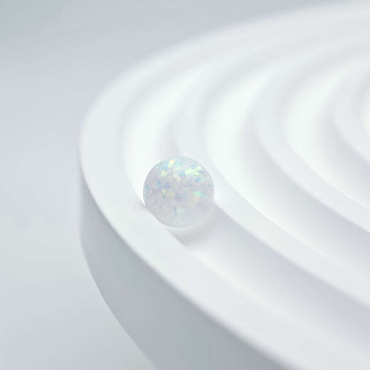 Synthetic Opal Bead White Opal Bead bracelets lip piercings stud earrings DIY