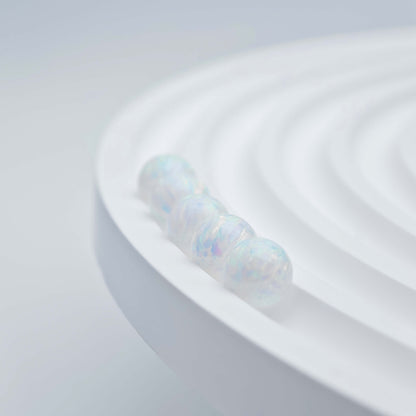 Synthetic Opal Bead White Opal Bead bracelets lip piercings stud earrings DIY
