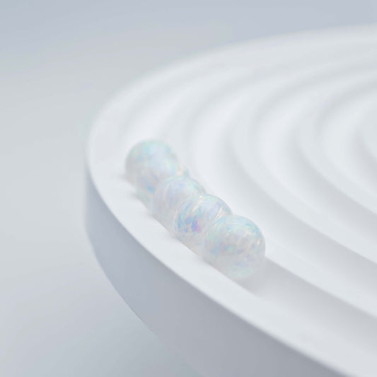 Synthetic Opal Bead White Opal Bead bracelets lip piercings stud earrings DIY