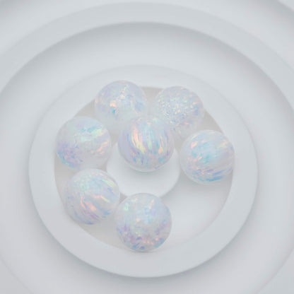 Synthetic Opal Bead White Opal Bead bracelets lip piercings stud earrings DIY