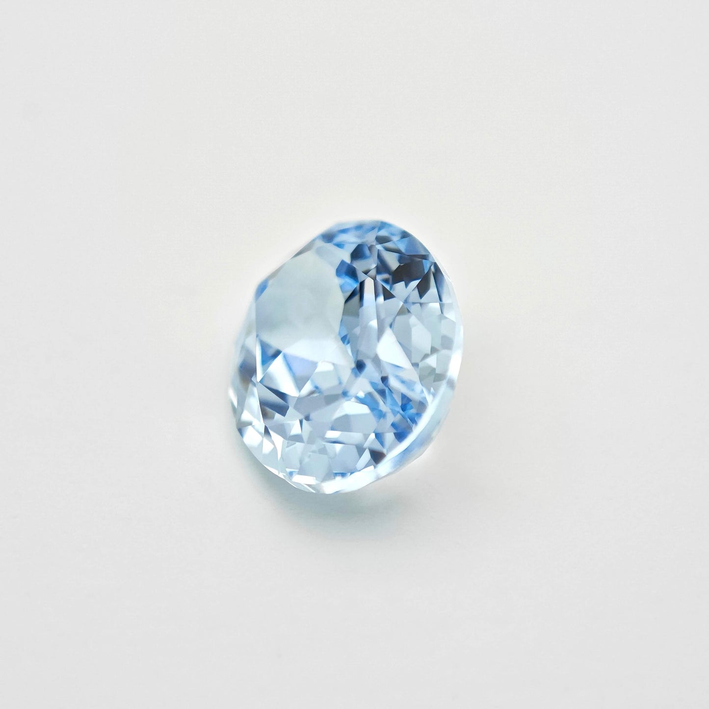 Lab-grown Aquamarine Sapphire Loose Stone Oval Cut 7*9mm
