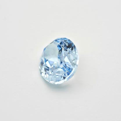 Lab-grown Aquamarine Sapphire Loose Stone Oval Cut 7*9mm