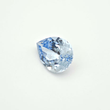 lab-grown aquamarine sapphire pear cut sky bule color 7*9mm