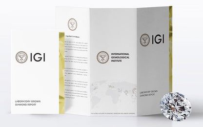 1.0ct Round Lab-Grown Diamond E Color VS2 Clarity IGI Certified