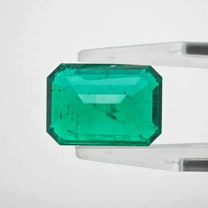 5ct Lab-grown Emerald Columbia Green Color Emerald Cut Loose Gemstone 9*13mm