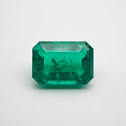 5ct Lab-grown Emerald Columbia Green Color Emerald Cut Loose Gemstone 9*13mm