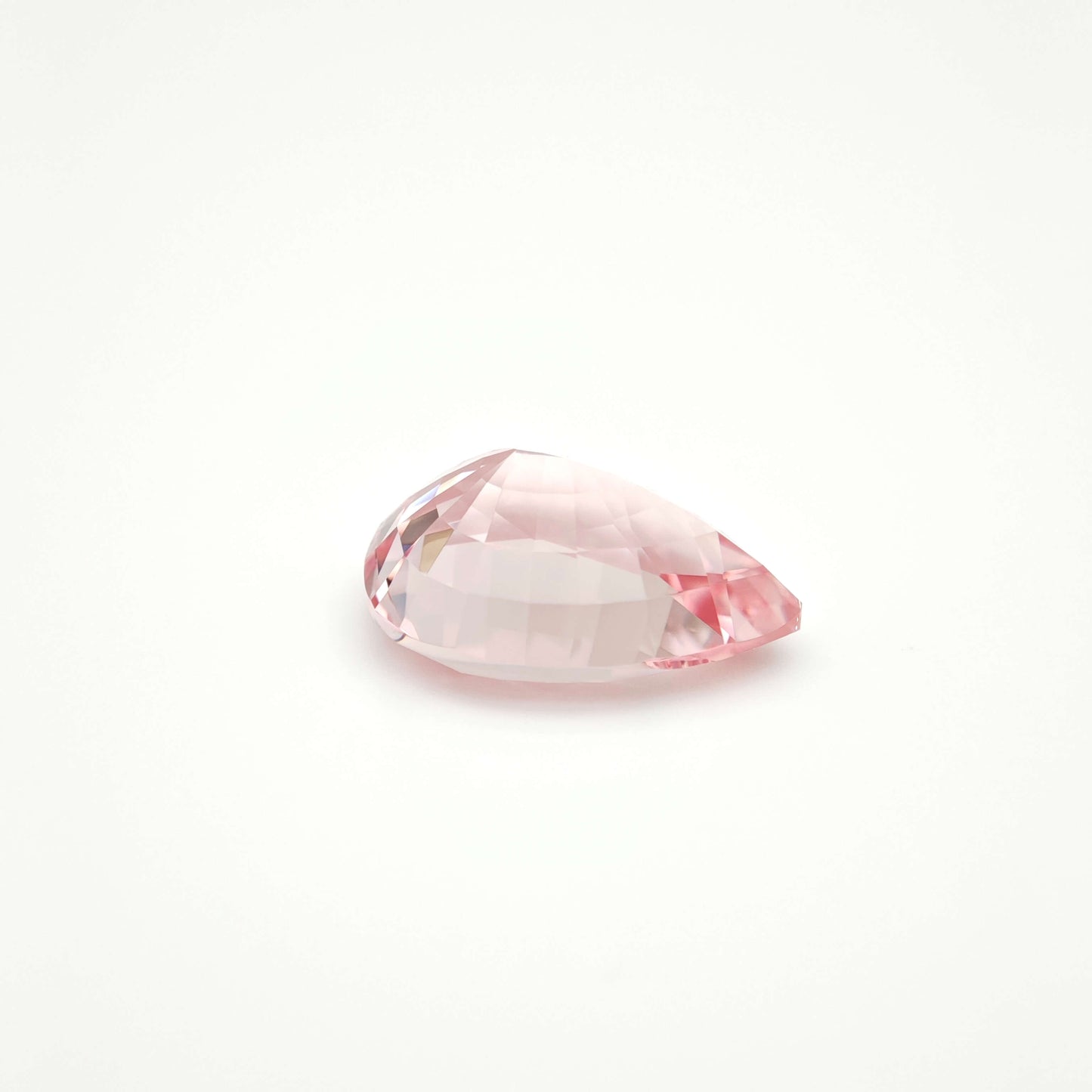 Lab grown Sapphire Light pink Pear cut 10x14mm 7.4ct