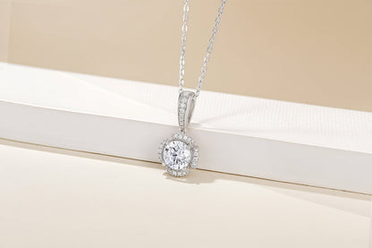 Elegance Moissanite Jewelry Set – Ring, Earrings & Pendant Necklace in Sterling Silver